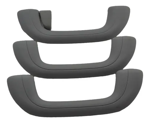 Kit 3 Puxador Alça Teto Pqp Elantra 2013 Original Cinza