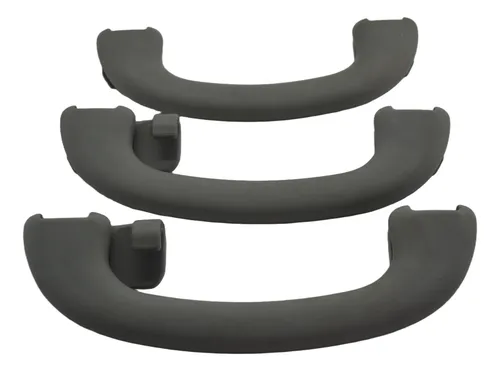 Kit 3 Puxador Alça Teto Pqp Fiesta 2011 Ecosport Original Cinza