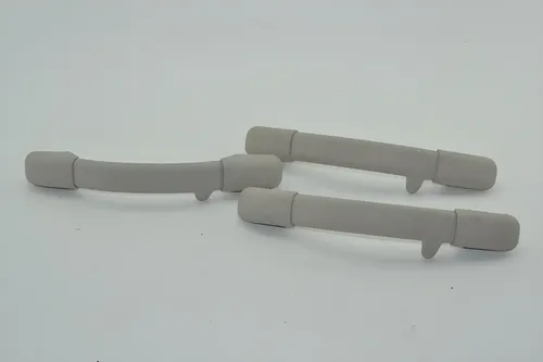 Kit 3 Puxadora Alça Teto Pqp Peugeot 206 2007 2008 Original Cinza