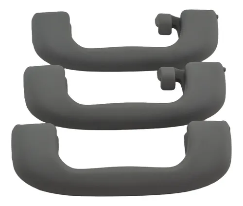 Kit 3 Puxador Alça  Pqp Teto Agile 2011 Montana Original Cinza