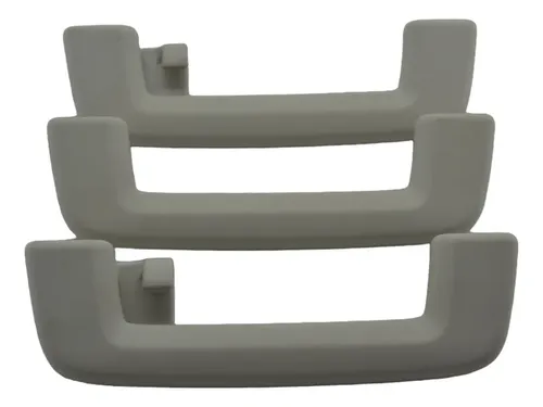 Kit 3 Puxador Alça Teto Pqp Ecosport 2021 Original Bege