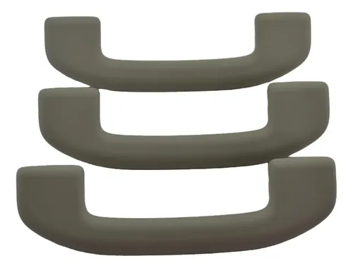 Kit 3 Puxador Alça Teto Pqp Nissan Livina 2012 Original Bege