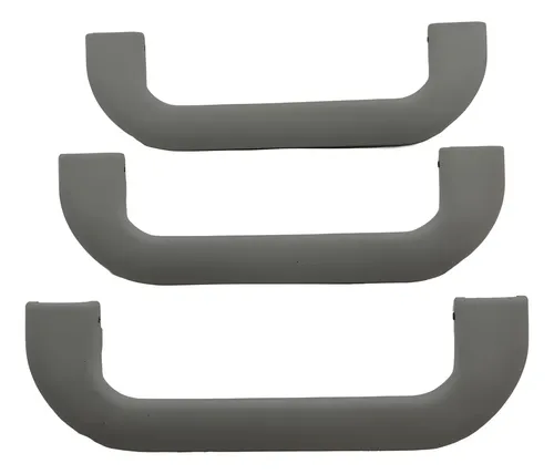 Kit 3 Puxador Alça Teto Pqp Vw Fox Crossfox 2012 Original Cinza