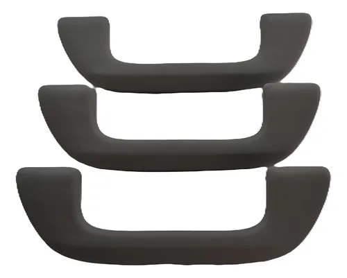 Kit 3 Puxador Alça Teto Pqp Honda Civic G9 2014 Original Cinza-escuro