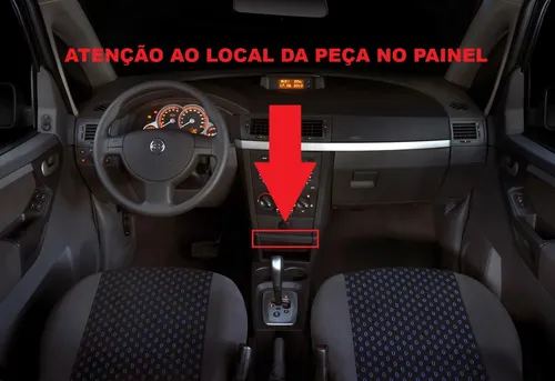 Moldura Friso Acabamento Painel Meriva 2002 A 2012 Original Preto