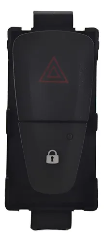 Botão Pisca Alerta Trava Destrava Painel Sandero 2016 Origin Preto